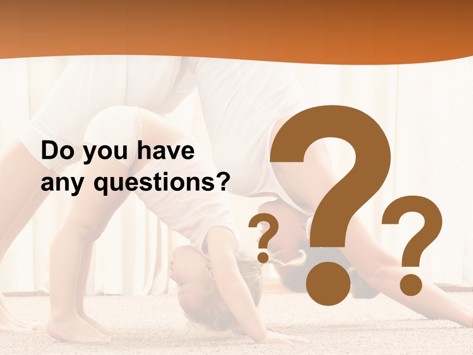 Mom And Baby Doing Exercises PowerPoint Template