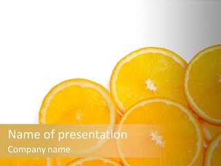 Sliced Orange PowerPoint Template