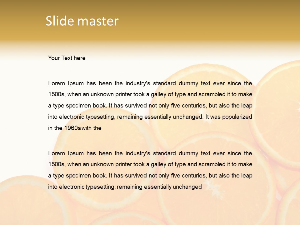 Sliced Orange PowerPoint Template