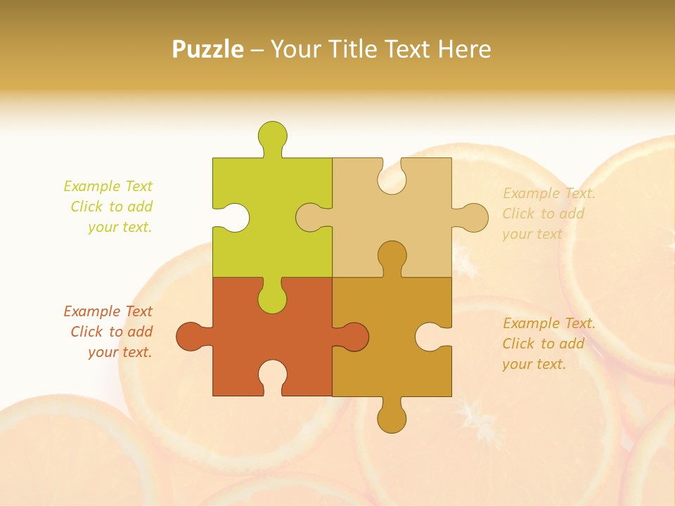 Sliced Orange PowerPoint Template