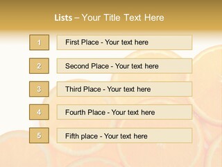 Sliced Orange PowerPoint Template