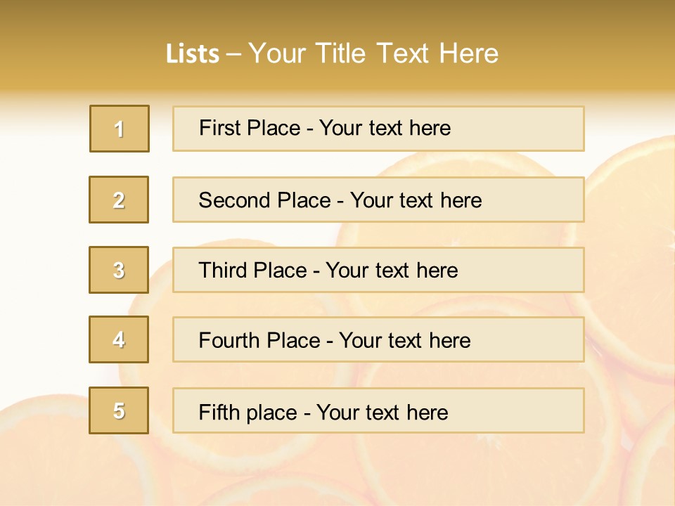 Sliced Orange PowerPoint Template