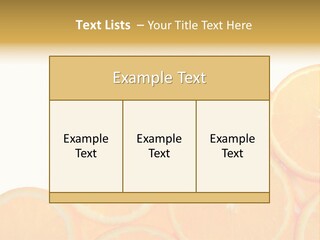 Sliced Orange PowerPoint Template