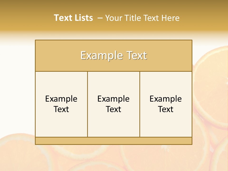 Sliced Orange PowerPoint Template