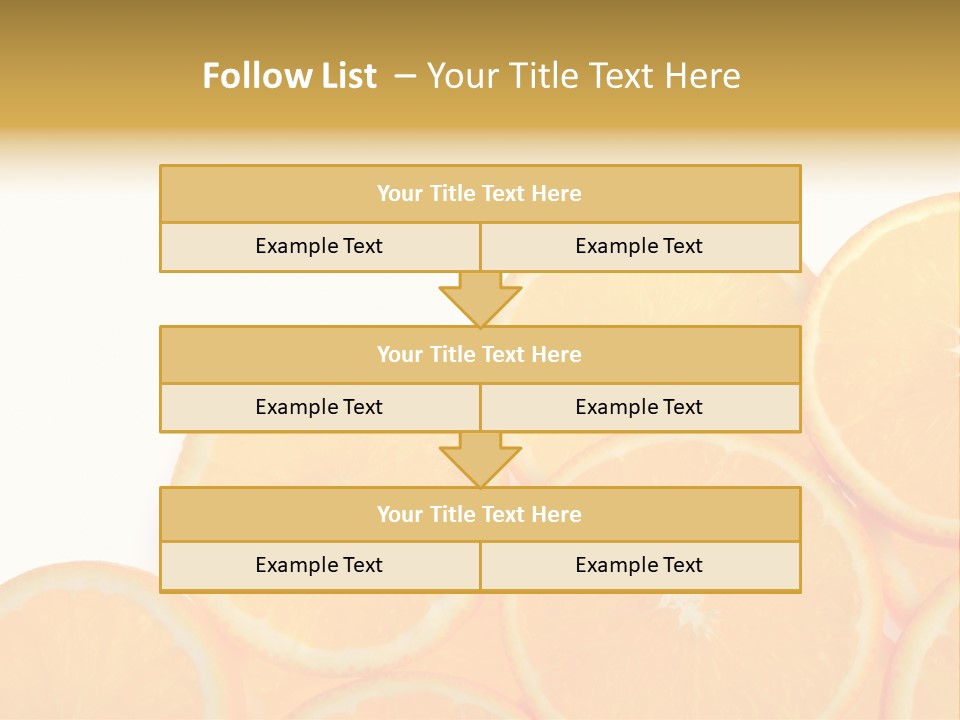 Sliced Orange PowerPoint Template