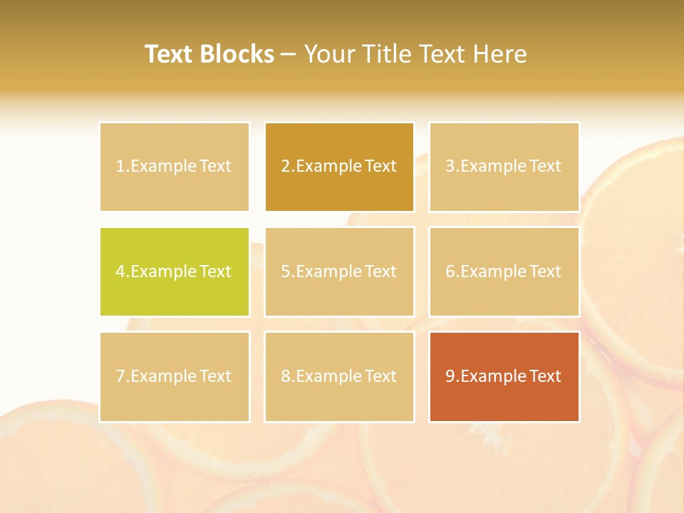 Sliced Orange PowerPoint Template