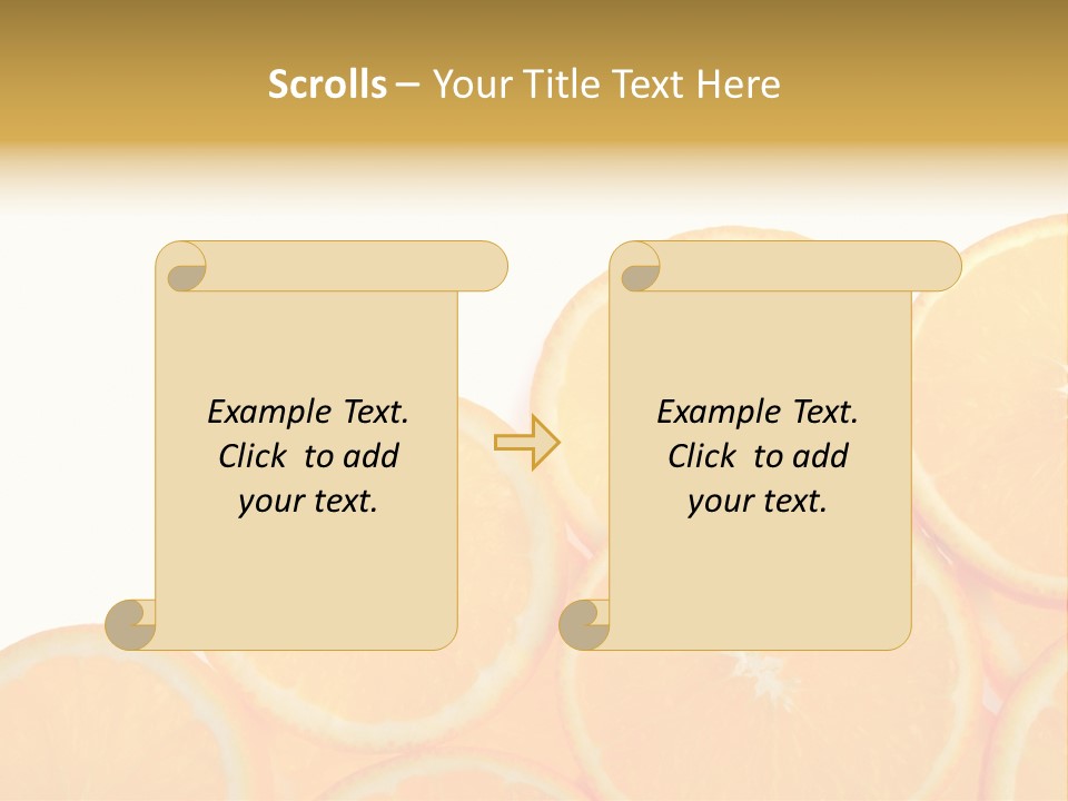 Sliced Orange PowerPoint Template