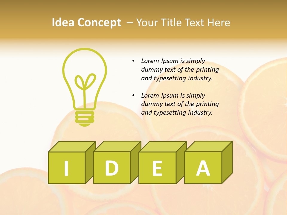 Sliced Orange PowerPoint Template