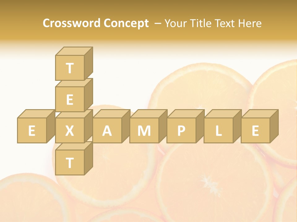 Sliced Orange PowerPoint Template