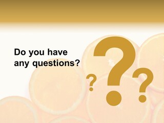 Sliced Orange PowerPoint Template