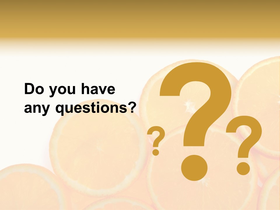 Sliced Orange PowerPoint Template