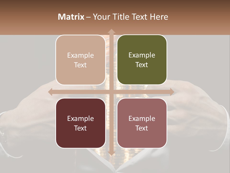 Money Instead Of Heart PowerPoint Template