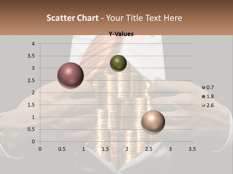 Money Instead Of Heart PowerPoint Template