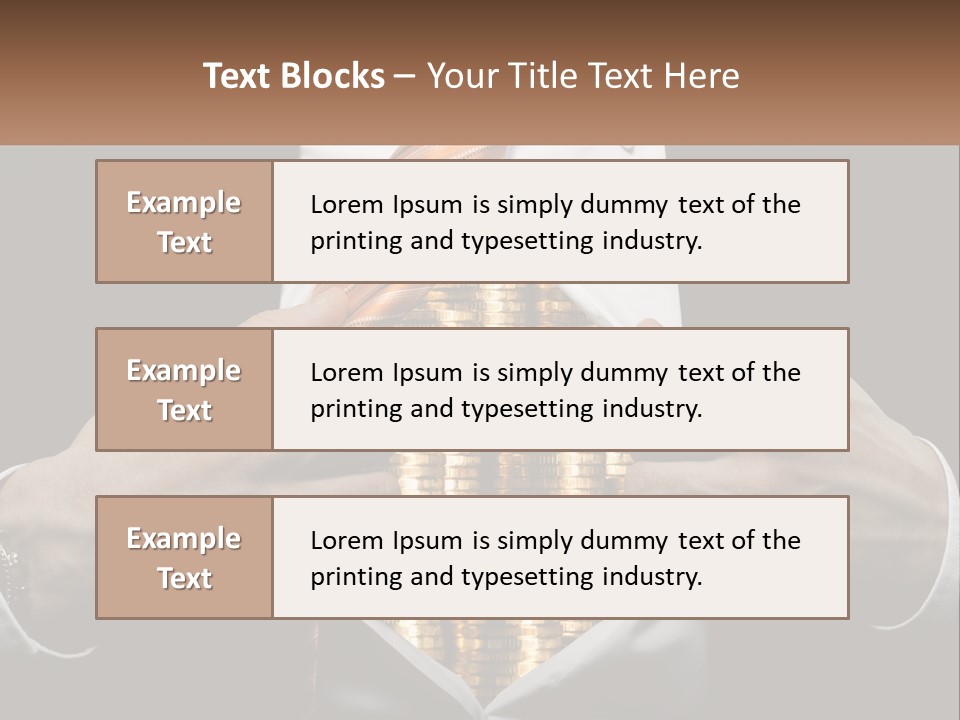 Money Instead Of Heart PowerPoint Template