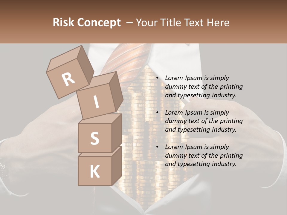 Money Instead Of Heart PowerPoint Template