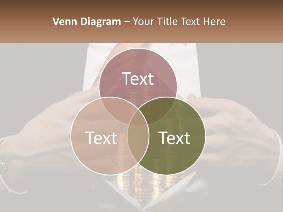 Money Instead Of Heart PowerPoint Template