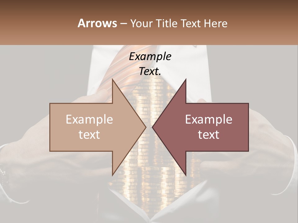 Money Instead Of Heart PowerPoint Template