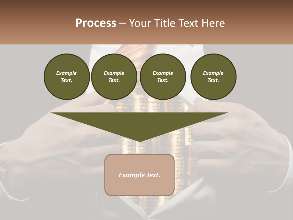 Money Instead Of Heart PowerPoint Template