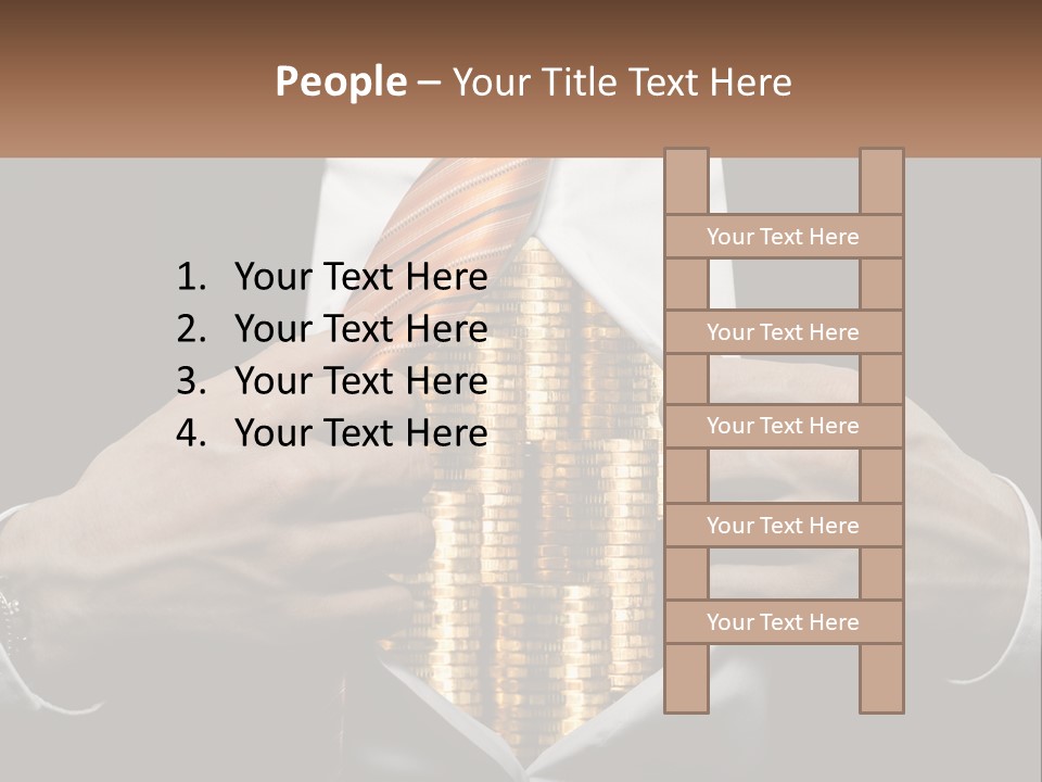 Money Instead Of Heart PowerPoint Template