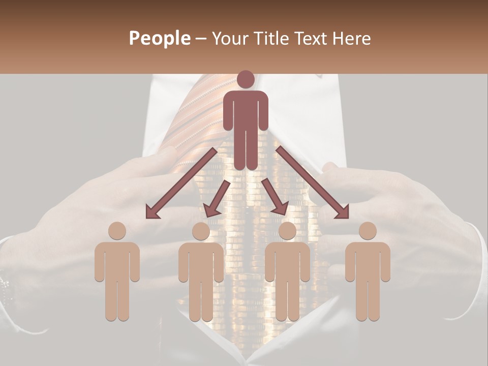 Money Instead Of Heart PowerPoint Template