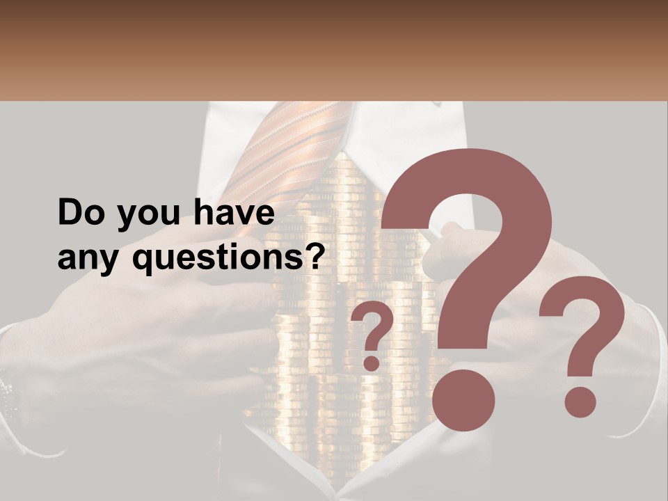 Money Instead Of Heart PowerPoint Template