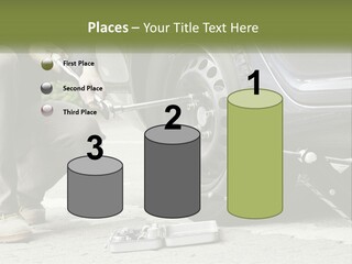 Replace The Wheel In The Car PowerPoint Template