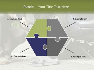 Replace The Wheel In The Car PowerPoint Template