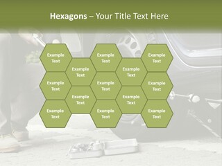Replace The Wheel In The Car PowerPoint Template