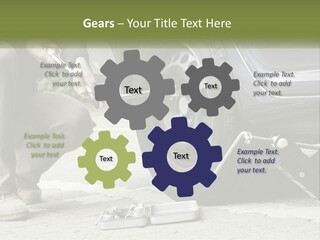 Replace The Wheel In The Car PowerPoint Template
