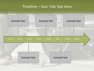Replace The Wheel In The Car PowerPoint Template