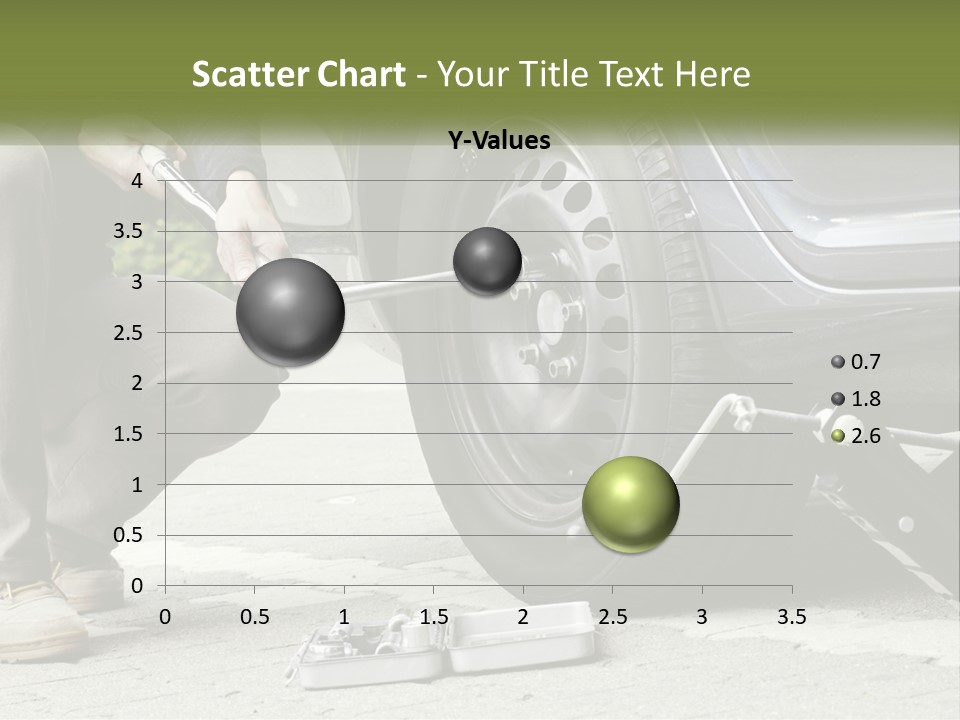 Replace The Wheel In The Car PowerPoint Template