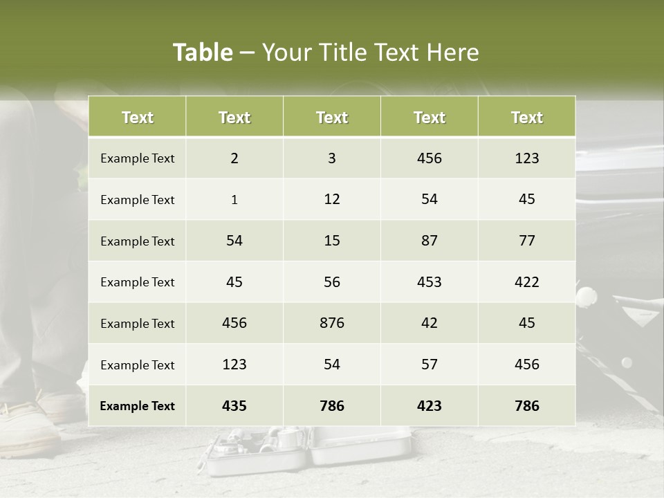 Replace The Wheel In The Car PowerPoint Template