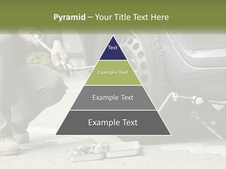 Replace The Wheel In The Car PowerPoint Template