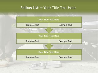Replace The Wheel In The Car PowerPoint Template