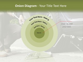 Replace The Wheel In The Car PowerPoint Template