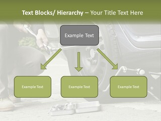 Replace The Wheel In The Car PowerPoint Template