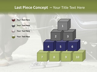 Replace The Wheel In The Car PowerPoint Template