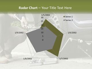 Replace The Wheel In The Car PowerPoint Template