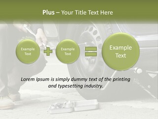 Replace The Wheel In The Car PowerPoint Template