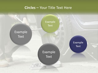 Replace The Wheel In The Car PowerPoint Template