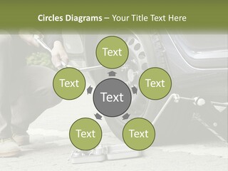 Replace The Wheel In The Car PowerPoint Template