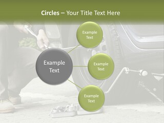 Replace The Wheel In The Car PowerPoint Template