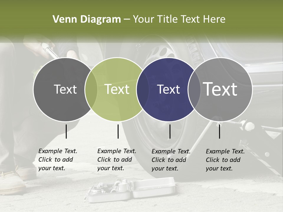 Replace The Wheel In The Car PowerPoint Template