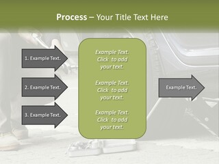 Replace The Wheel In The Car PowerPoint Template