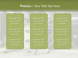Replace The Wheel In The Car PowerPoint Template