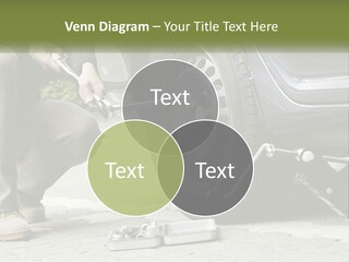 Replace The Wheel In The Car PowerPoint Template