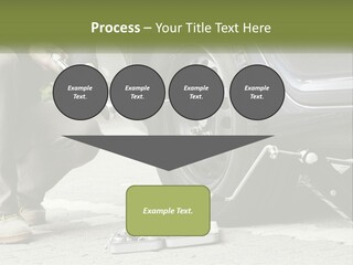 Replace The Wheel In The Car PowerPoint Template