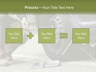 Replace The Wheel In The Car PowerPoint Template