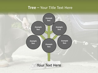 Replace The Wheel In The Car PowerPoint Template