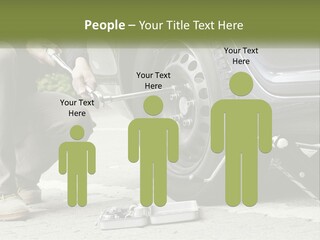 Replace The Wheel In The Car PowerPoint Template